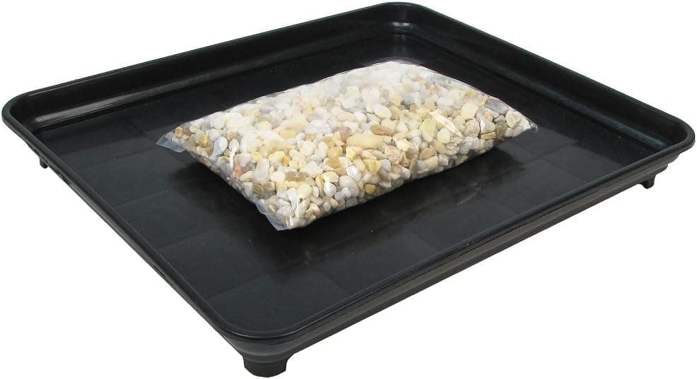 Eve's Garden Bonsai Humidity Drip Tray 11 x 13 with Pebbles