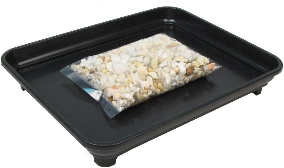 Eve's Garden Bonsai Humidity Drip Tray 8 x 10 with Pebbles