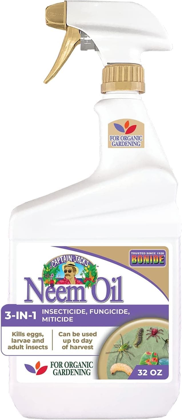 Bonide Captain Jack's Neem Oil, 32 oz Ready-to-Use Spray, Multi-Purpose Fungicide, Insecticide and Miticide