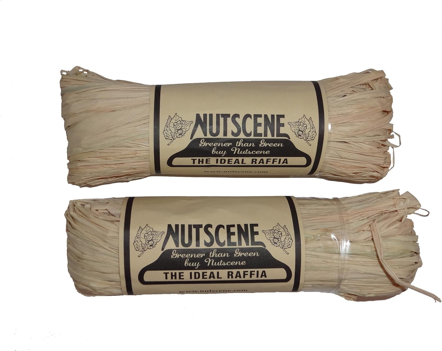 Bosmere K822 2-Pack Nutscene Hank of Raffia Twine, 300-Feet, Natural