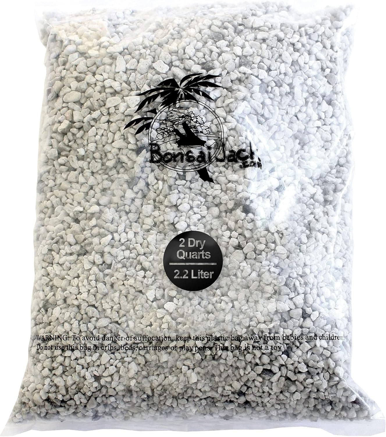 Bonsai Jack 1/4 inch Horticultural Pumice Soil Amendment for Cactus and Bonsai (2 Dry Quarts)