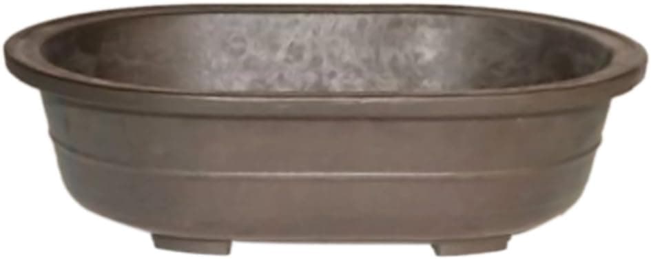 Bonsaiboy Brown Mica Bonsai Pot - Oval 14 x 9.75 x 4.0 Inches