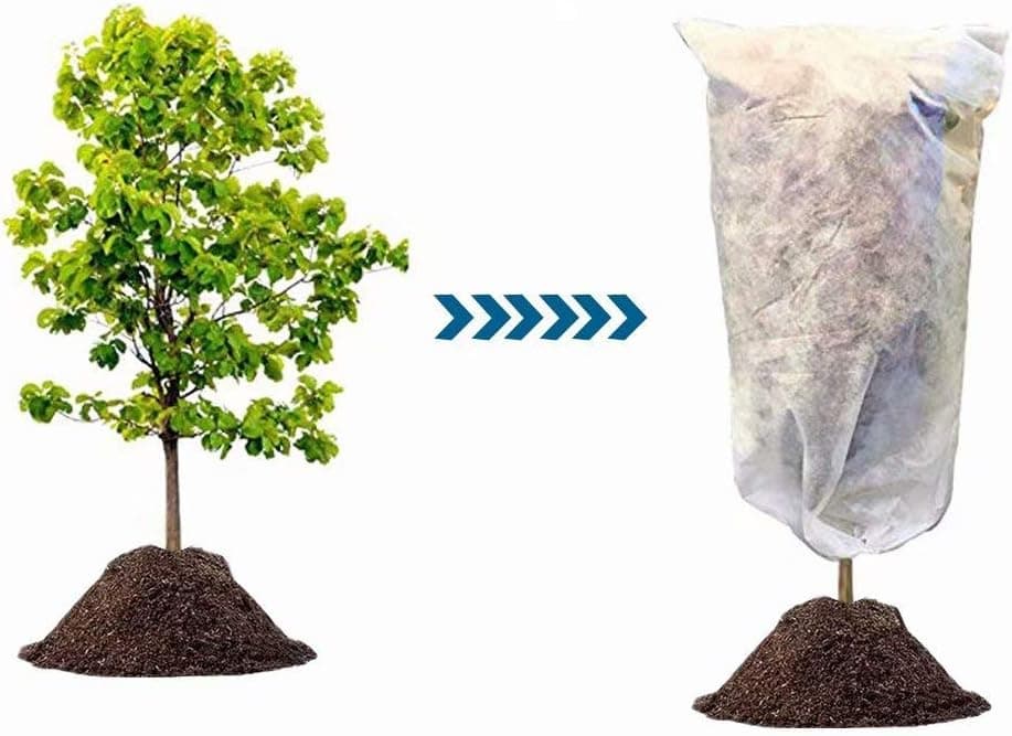 Agfabric Plant Covers Freeze Protection 120" x 120", 1.5oz Garden Plant Frost Protection Cover, White