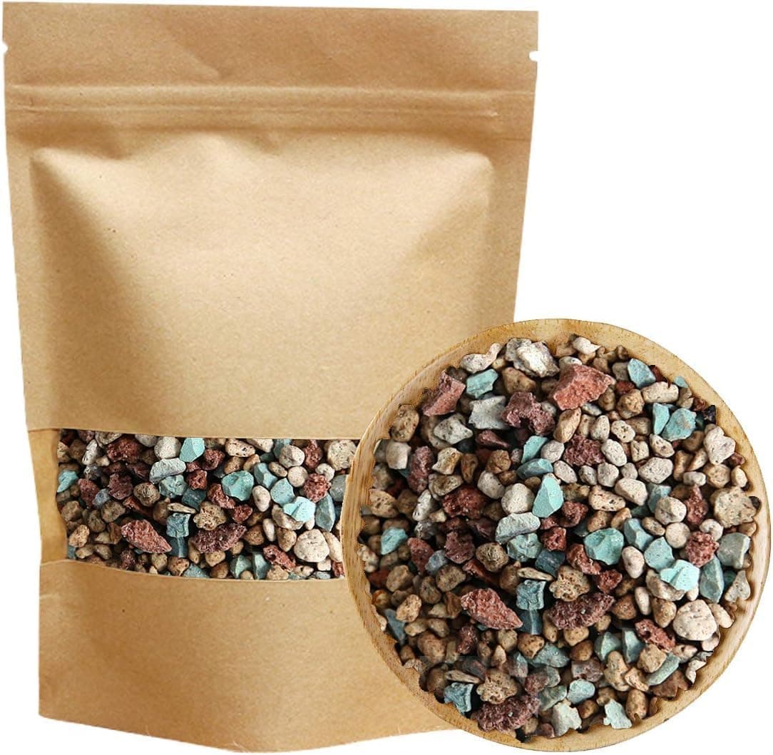 Mix Horticultural Lava Pebbles Pumice Potting Soil Amendment Succulent Cactus Bonsai Gritty Rock Decorative Gravel 2.2lb