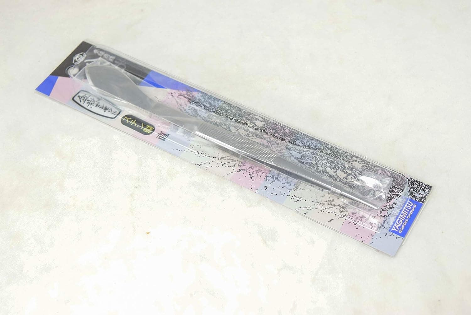 Japanese Stainless Bonsai Straight Tweezers with Spatula - 2 in 1 Gardening Tool
