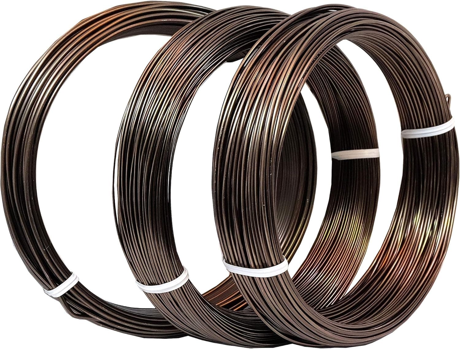 KAKURI Bonsai Wire Aluminum 1mm, 1.5mm, 2mm Set Large Roll, Professional Japanese Training Wire, Brown