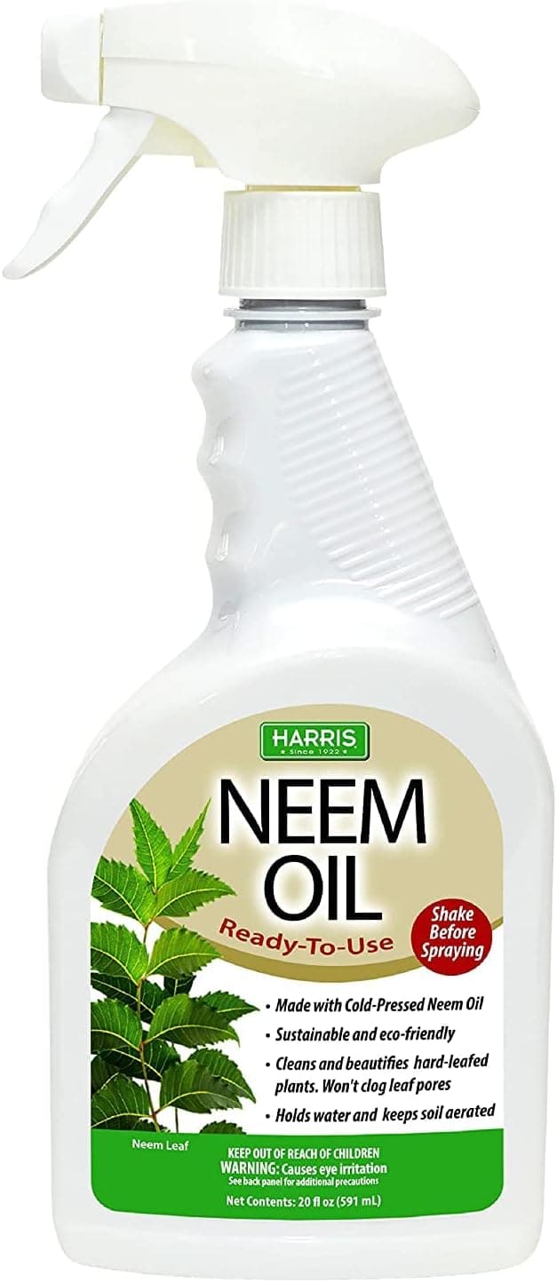 HARRIS Neem Oil Spray for Indoor and Outdoor Plants, Cold Pressed Ready to Use, 20oz