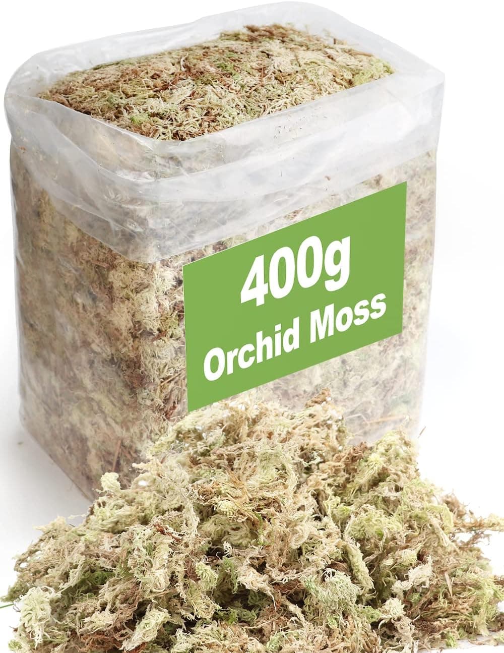 Sphagnum Moss, 0.9lb Dried Moss for Orchid Bonsai Pot Mix, Moisture-Holding Plant Growing Medium, 13oz