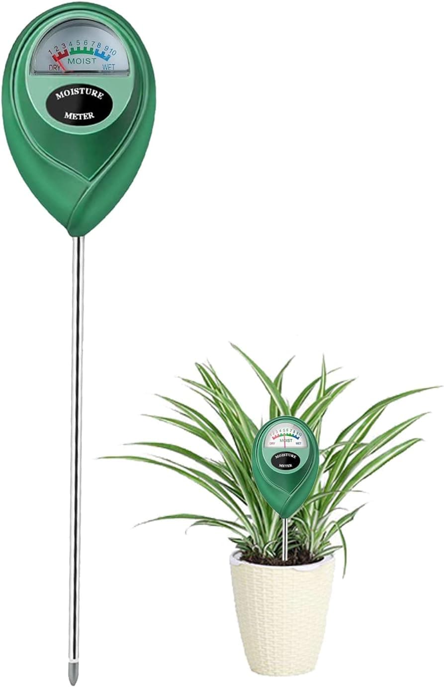 Censinda Soil Moisture Meter, Soil Hygrometer Moisture Sensor for Indoor and Outdoor Plants, Green