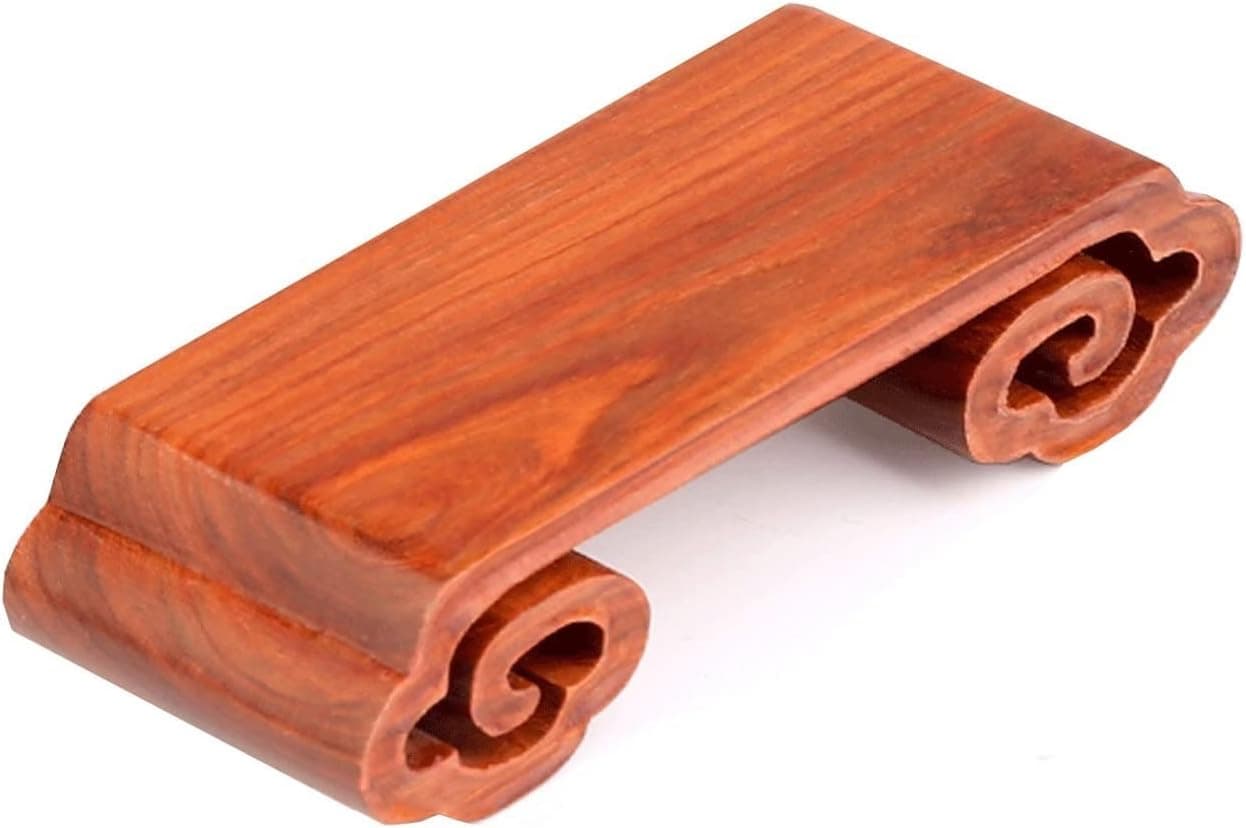 Bonsai Display Stand Plant Bonsai Wooden Vase Base, Teapot Bonsai Pedestal Wooden Base 4.7 x 1.8 x 1.1 in