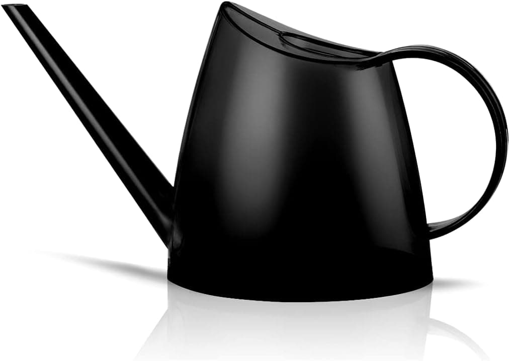 WhaleLife Indoor Watering Can for House Bonsai Plants, 1.4L, Black