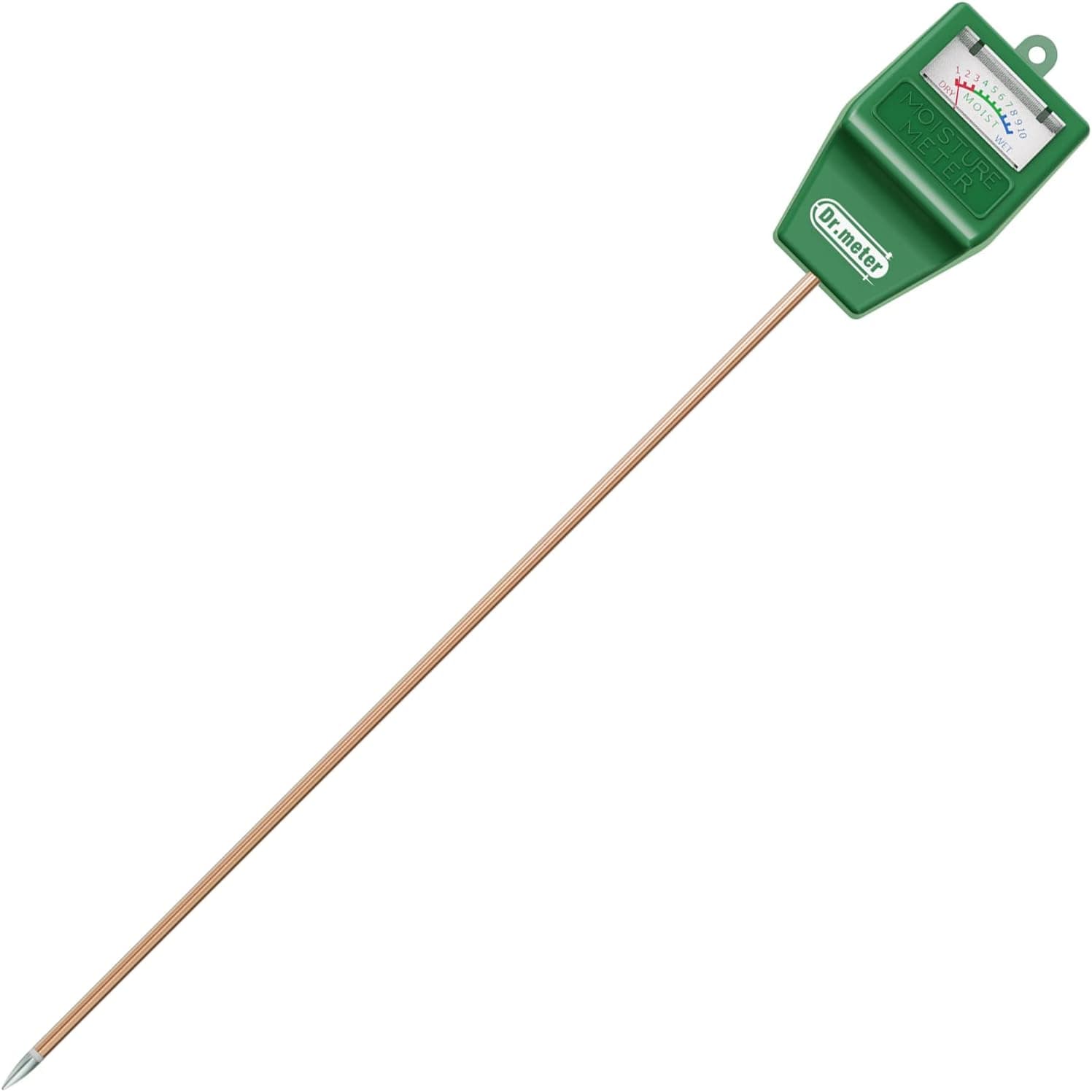 Dr.meter Soil Moisture Meter for Plants, Long Probe Hygrometer Moisture Sensor, No Battery Needed
