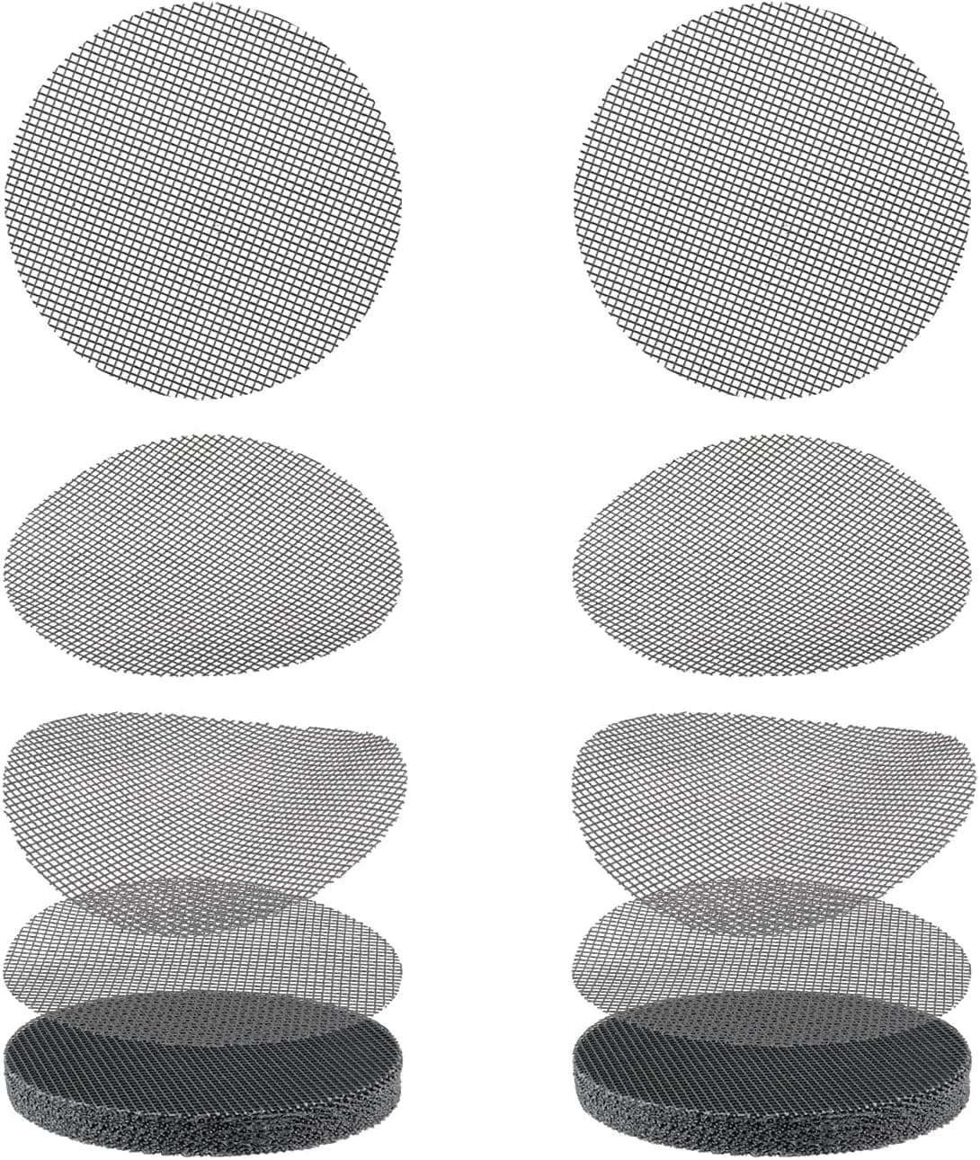 GREGICH Bonsai Mesh for Plant Pot Drainage Screen 2 Inch, 50 Pcs Plastic Round Pot Hole Screen Cover Pads