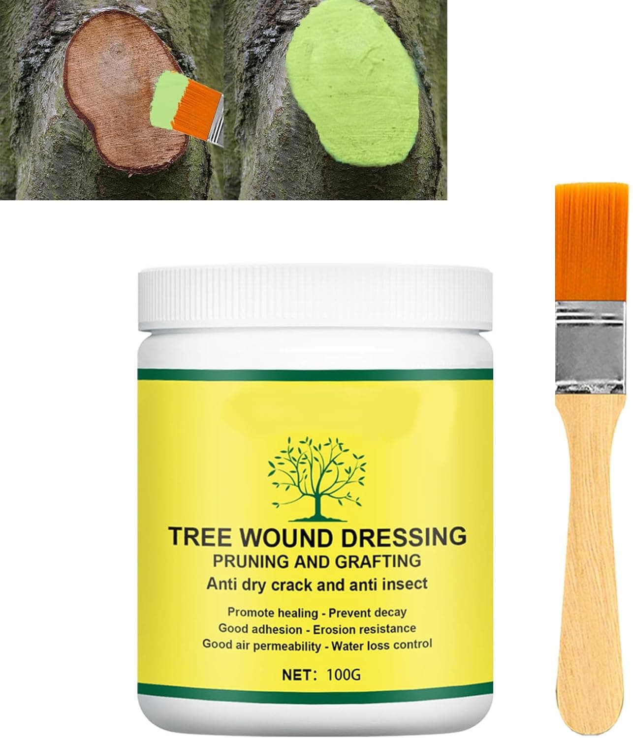 MQSHUHENMY Tree Wound Sealer, Tree Grafting Paste, Bonsai Cut Paste, Plant Grafting Paste Repair Ointment Agent