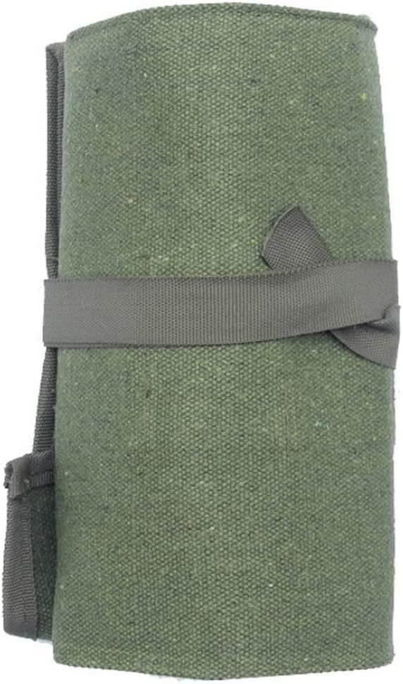 Pesoncarl Bonsai Tool Bag Portable Canvas Tools Rolling Bag Garden Tools Holder Storage Package Green
