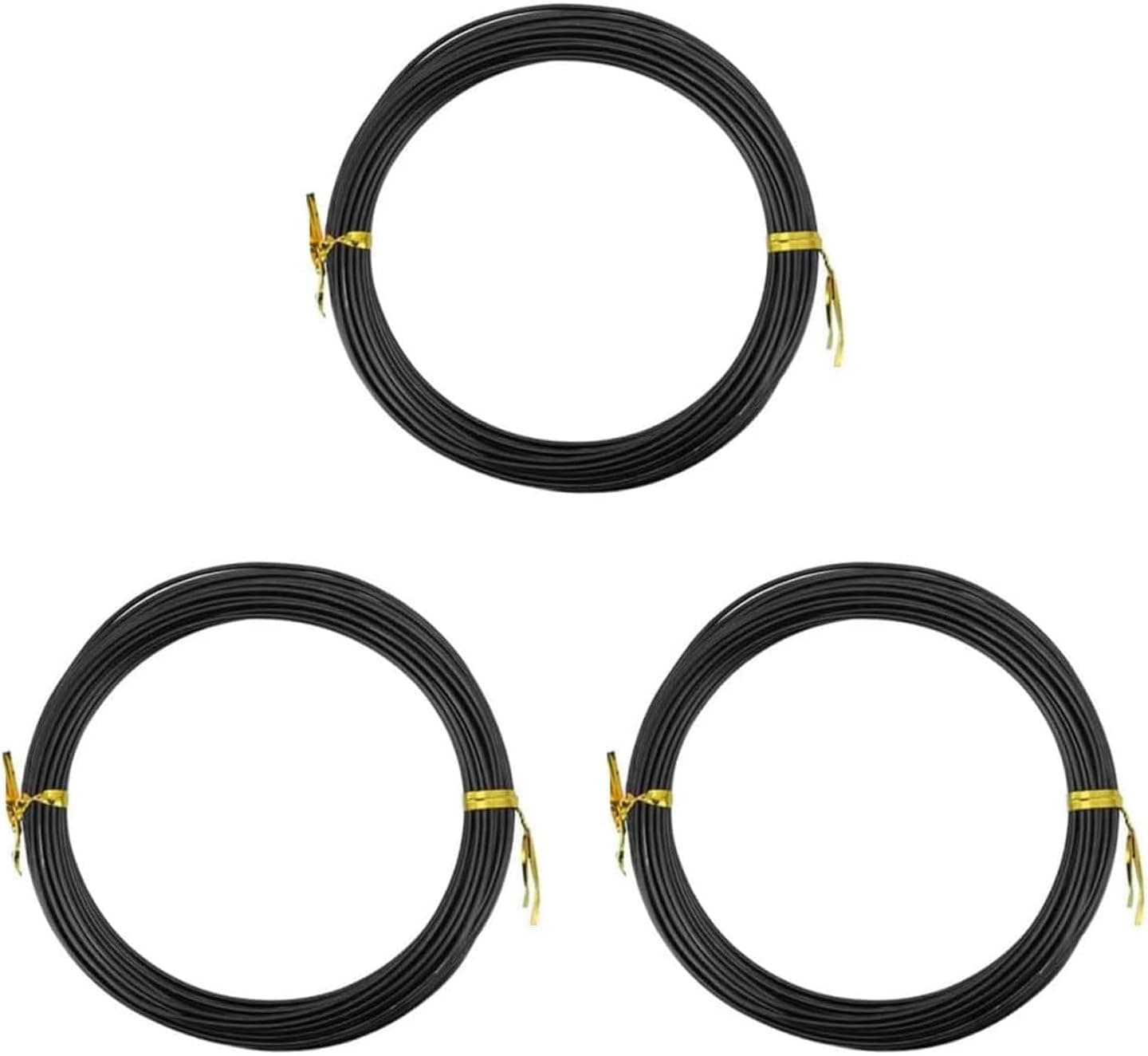 WSYCWG 3 Roll Bonsai Training Wire, 10 Meters Aluminum Wire for Plants Shaping and Bending, 3mm Diameter
