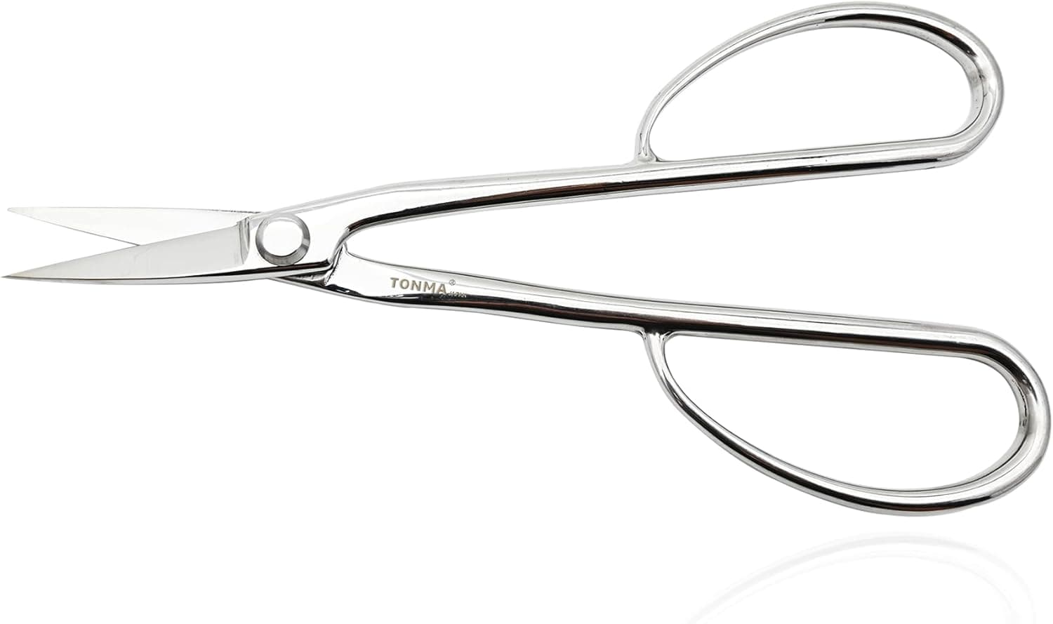 TONMA Satsuki Bonsai Scissors Made in Japan Professional 8.5 inch Japanese Stainless Steel Hasami Pruning Scissors with Micro Serrated Mirror Finish