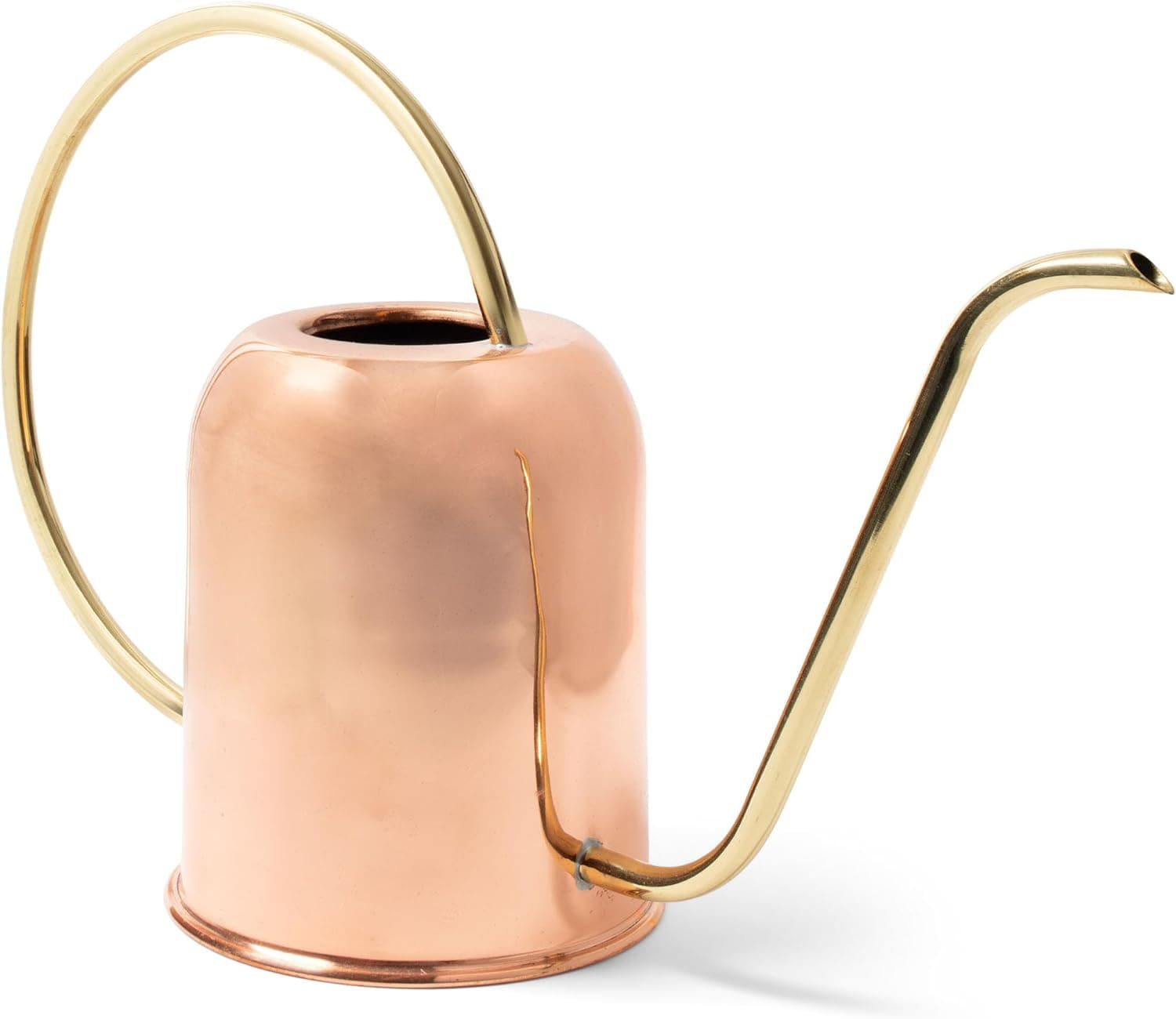 Kings County Tools Copper Watering Can Indoor Plants - 48 oz Long Spout Precise Small Water Can